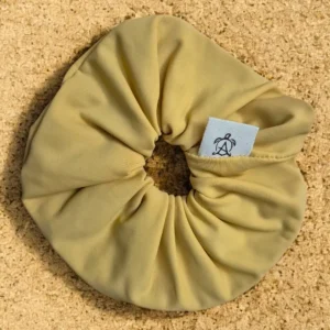 Chouchou Fluffy Aqua Jaune