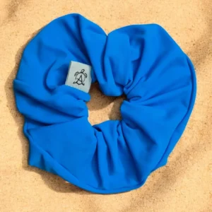 Chouchou Fluffy Aqua Bleu