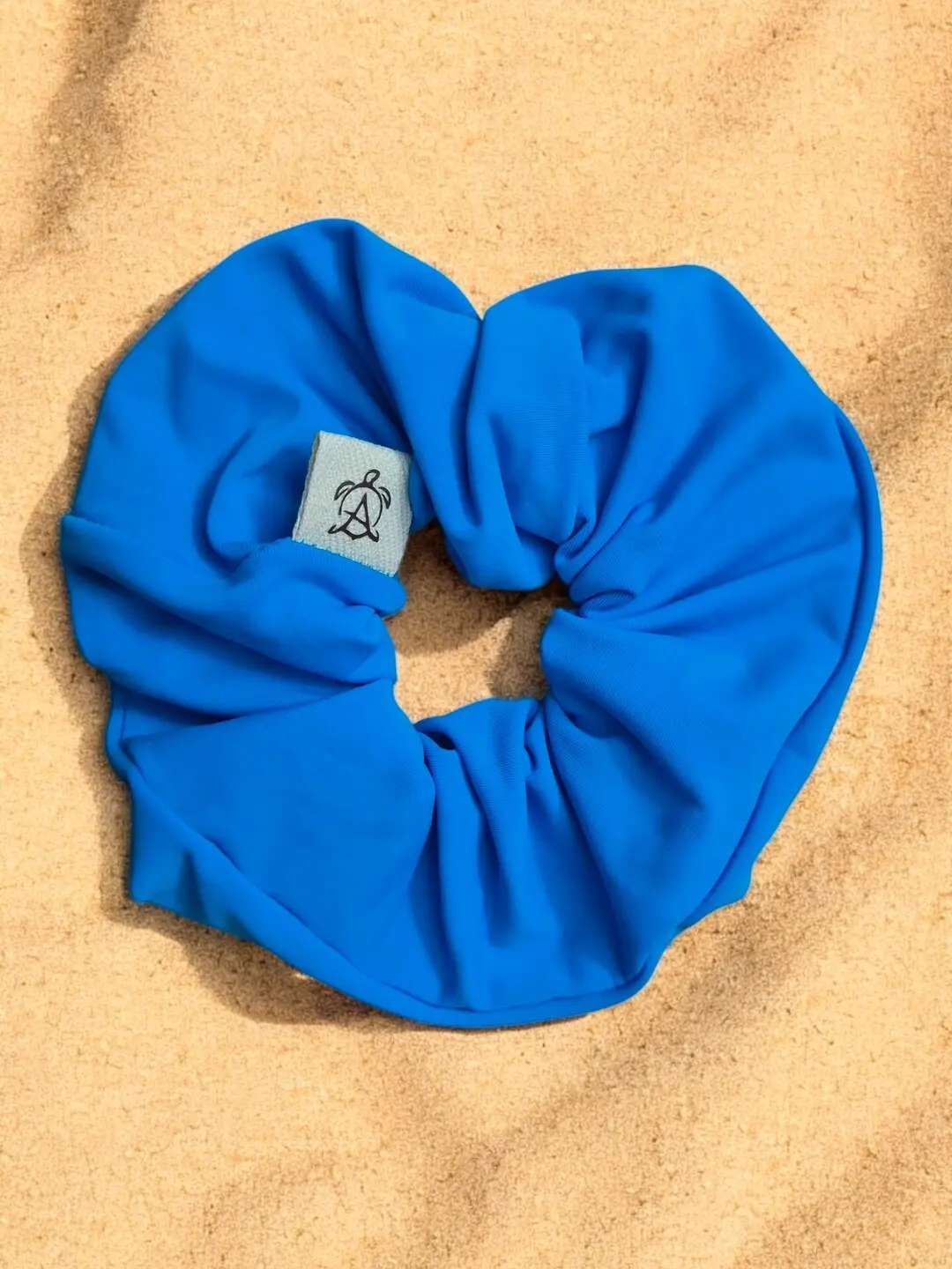 Chouchou Fluffy Aqua Bleu